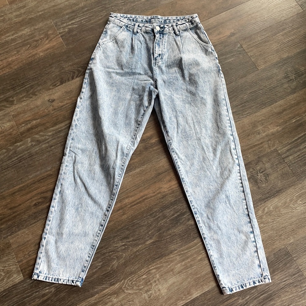 SHEIN Acid Wash High Waist Mom Jeans Sz M NEW